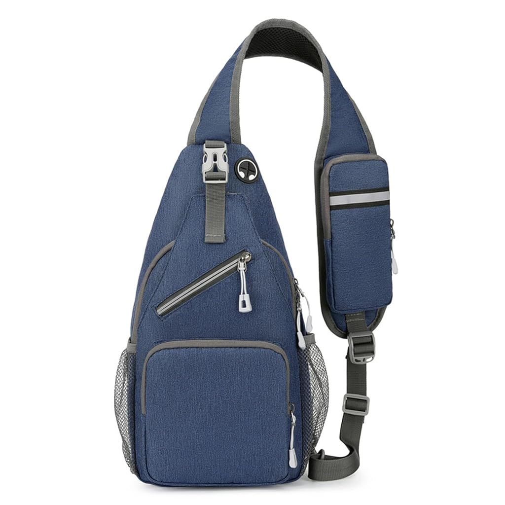GUSTAVE Chest Bag for Men Fashion Outdoor Sling Bag Crossbody Chest Bag with Intergrated Zipper Phone Pouch Multi Pocket Travel Shoulder Bag Chest Bag for Work, Travel, Hiking GUSTAVE Chest Bag for Men Fashion Outdoor Sling Bag Crossbody Chest Bag with Intergrated Zipper Phone Pouch Multi Pocket Travel Shoulder Bag Chest Bag for Work, Travel, Hiking
